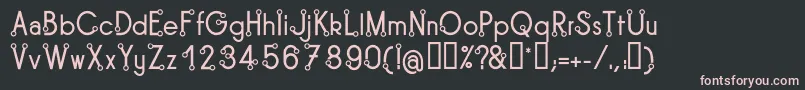 TipoisRegular Font – Pink Fonts on Black Background