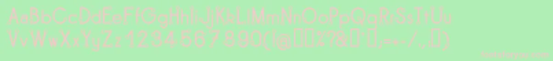 TipoisRegular Font – Pink Fonts on Green Background