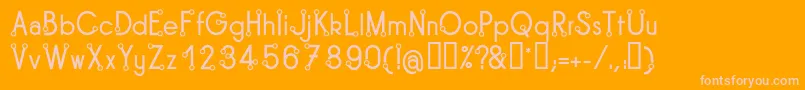TipoisRegular Font – Pink Fonts on Orange Background