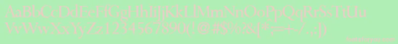 P700RomanRegular Font – Pink Fonts on Green Background