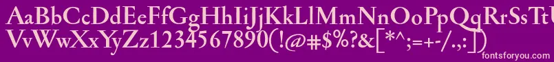 JannonmedBold Font – Pink Fonts on Purple Background