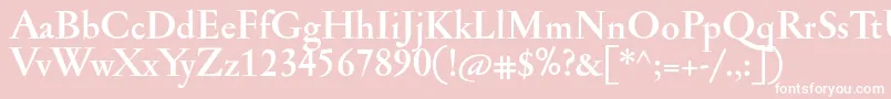 JannonmedBold Font – White Fonts on Pink Background