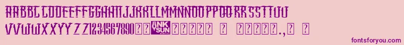 SangJawara Font – Purple Fonts on Pink Background