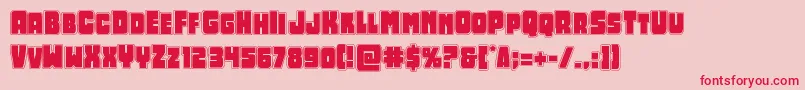 Opusmundiacad Font – Red Fonts on Pink Background