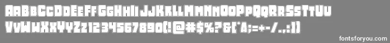 Opusmundiacad Font – White Fonts on Gray Background