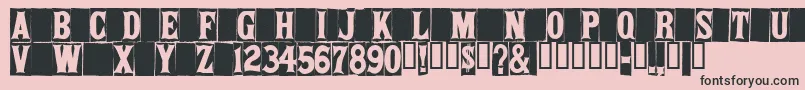 Springfieldtablets Font – Black Fonts on Pink Background