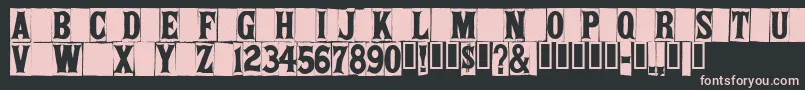 Springfieldtablets Font – Pink Fonts on Black Background