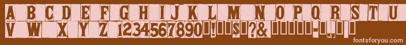 Springfieldtablets Font – Pink Fonts on Brown Background