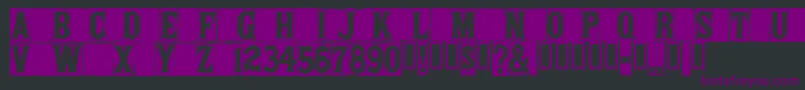Springfieldtablets Font – Purple Fonts on Black Background