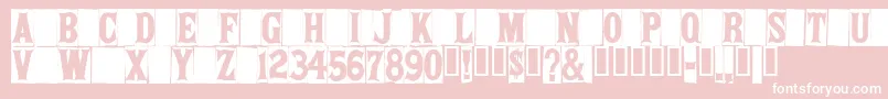Springfieldtablets Font – White Fonts on Pink Background