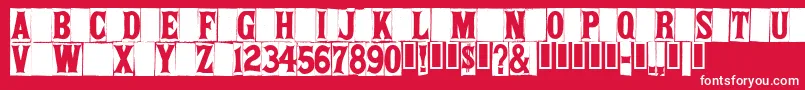 Springfieldtablets Font – White Fonts on Red Background