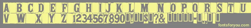 Springfieldtablets Font – Yellow Fonts on Gray Background