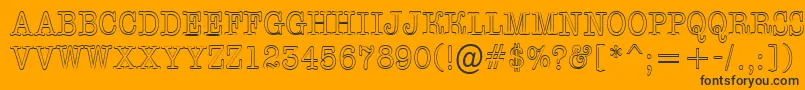 AOldtypertitulnrotl Font – Black Fonts on Orange Background