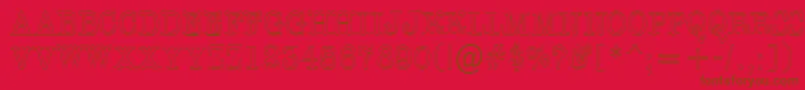 AOldtypertitulnrotl Font – Brown Fonts on Red Background