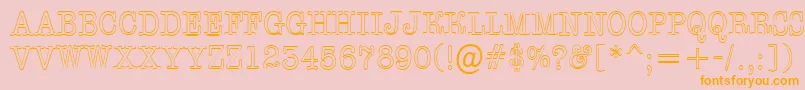 AOldtypertitulnrotl Font – Orange Fonts on Pink Background
