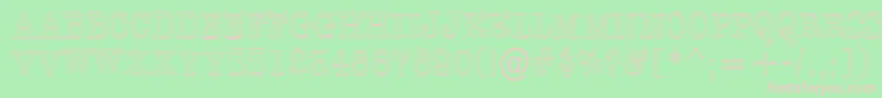 AOldtypertitulnrotl Font – Pink Fonts on Green Background