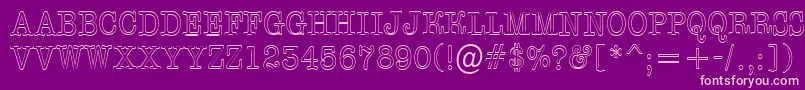 AOldtypertitulnrotl Font – Pink Fonts on Purple Background