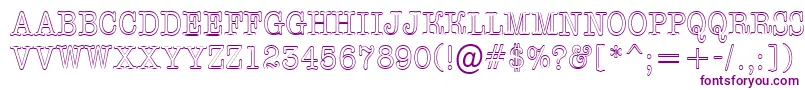 AOldtypertitulnrotl Font – Purple Fonts on White Background