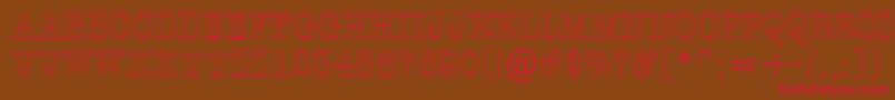 AOldtypertitulnrotl Font – Red Fonts on Brown Background