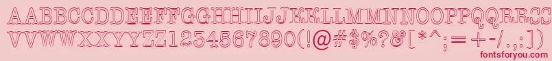 AOldtypertitulnrotl Font – Red Fonts on Pink Background