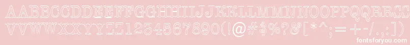 AOldtypertitulnrotl Font – White Fonts on Pink Background