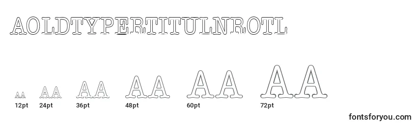 Размеры шрифта AOldtypertitulnrotl