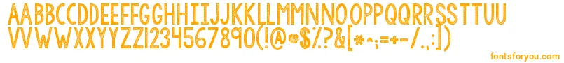 Kgallofme Font – Orange Fonts on White Background