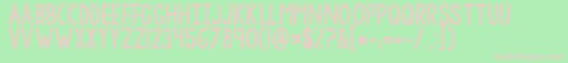 Kgallofme Font – Pink Fonts on Green Background