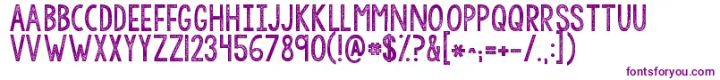 Kgallofme Font – Purple Fonts on White Background