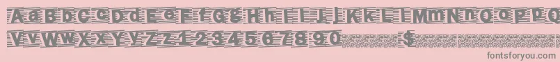 Totalevent Font – Gray Fonts on Pink Background