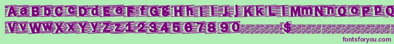 Totalevent Font – Purple Fonts on Green Background