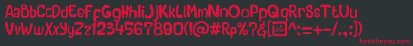 RoadshowIaic2013 Font – Red Fonts on Black Background
