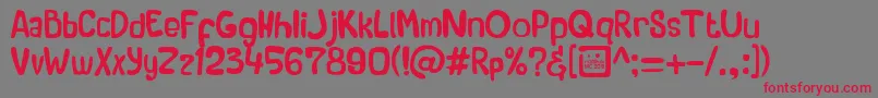 RoadshowIaic2013 Font – Red Fonts on Gray Background
