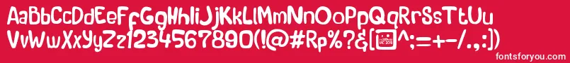 RoadshowIaic2013 Font – White Fonts on Red Background