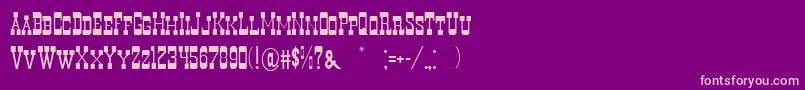 DecreeThin Font – Pink Fonts on Purple Background