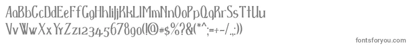 フォントD spenser – 白い背景に灰色の文字