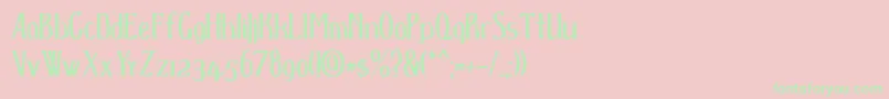D spenser Font – Green Fonts on Pink Background