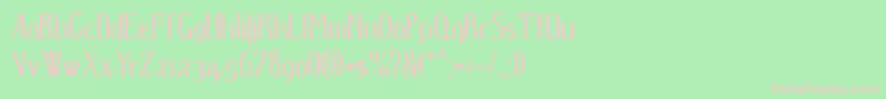 D spenser Font – Pink Fonts on Green Background