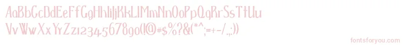 Weitere Informationen zur D spenser-Schriftart D spenser-Schriftart – Rosa Schriften auf weißem Hintergrund