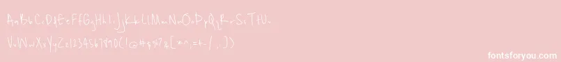 More about BmdUnrulyness Font BmdUnrulyness Font – White Fonts on Pink Background