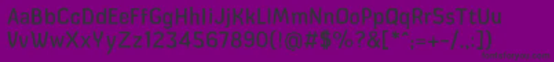 CardboardcatRegular Font – Black Fonts on Purple Background