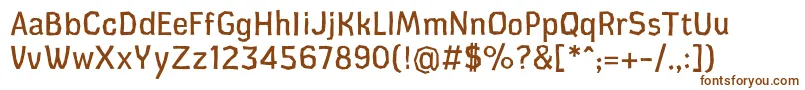 CardboardcatRegular-fontti – ruskeat fontit valkoisella taustalla