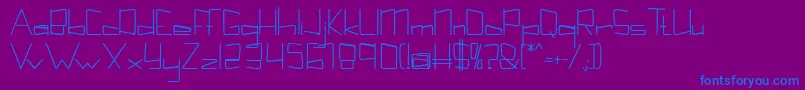 Kuppelcondenseboldkuppel Font – Blue Fonts on Purple Background