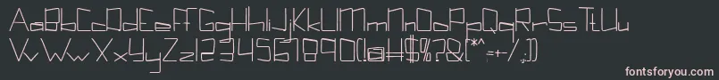 Kuppelcondenseboldkuppel Font – Pink Fonts on Black Background