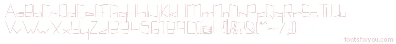 Kuppelcondenseboldkuppel Font – Pink Fonts on White Background