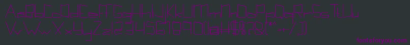 Kuppelcondenseboldkuppel Font – Purple Fonts on Black Background