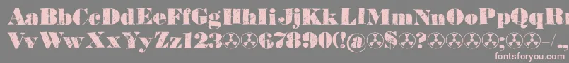 Element120Demo Font – Pink Fonts on Gray Background