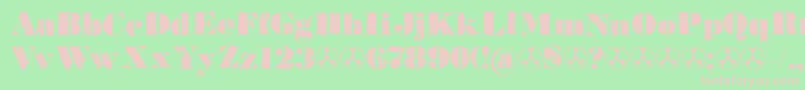 Element120Demo Font – Pink Fonts on Green Background