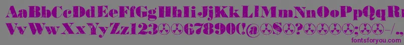 Element120Demo-Schriftart – Violette Schriften auf grauem Hintergrund