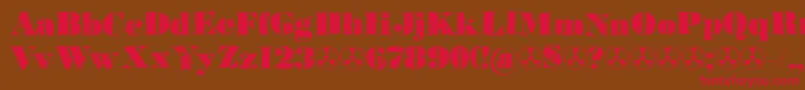 Element120Demo Font – Red Fonts on Brown Background